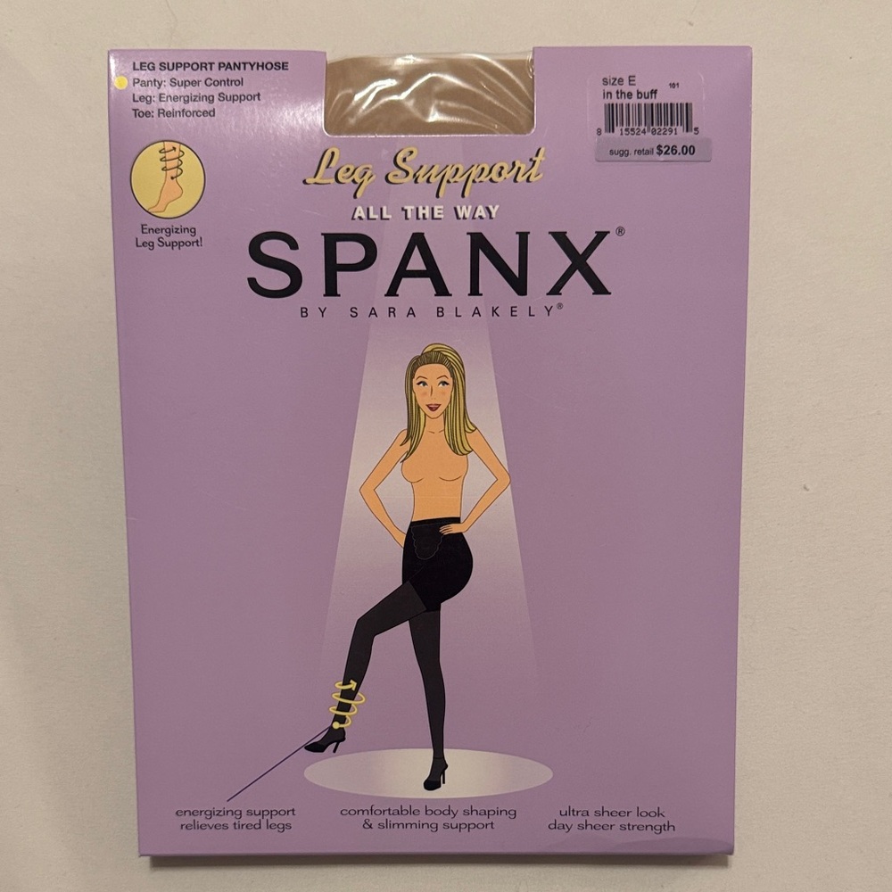 SPANX Leg Support Pantyhose by Sarah Blakely (Size E / Color beige-nude)